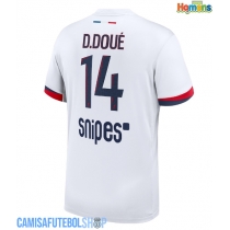 Camisa de time de futebol Paris Saint-Germain Desire Doue #14 Replicas 2º Equipamento 2025-26 Manga Curta